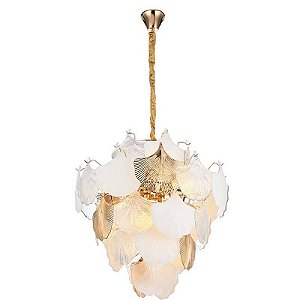 PENDENTE MUSCHE 60CM 18*E14 OURO BRILHO