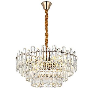 PENDENTE CRISTAL KOINE 60CM 11*E14 OURO BRILHO