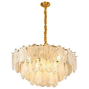 PENDENTE VELLE 80CM 10*E14 DOURADO