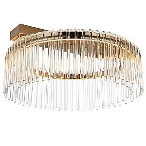 PLAFON LED GOULI 50CM 32W 2700K OURO BRILHO