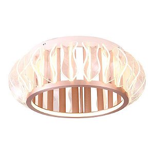 PLAFON LED WAVY 50CM 36W 2700K OURO CHAMPAGNE