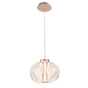 PENDENTE LED WAVY 12W 2700K OURO CHAMPAGNE