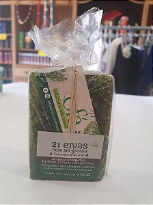 Sabonete Artesanal 90G - 21 Ervas com Sal Grosso