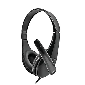 Fone com microfone preto P2 PH294