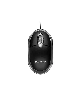 Mouse com fio preto PS2 MO031