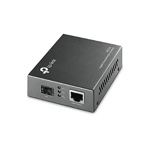 Conversor de mídia TP link MC220L fibra optica gigabit