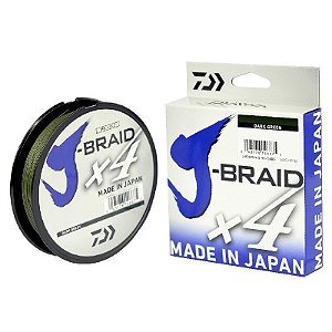 Linha Multifilamento J- Braid x4 DarkGreen  135 Metros - Daiwa