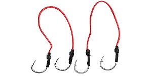 Anzol Suporte Hook Duplo 4/0 6/0 2 Unidades - Albatroz Fishing