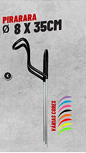 Suporte de Vara Pirarara 60cm-6mm - Db Suportes