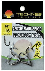 Anzol Maruseigo Black com Mola - Technes