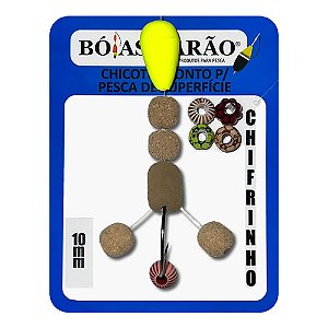 Chicote Pronto Superficie Chifrinho 10mm Cor Empanado - Bóias Barão