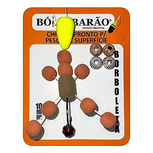 Chicote Pronto Superficie Borboleta 10mm Cor Café com Leite - Bóias Barão