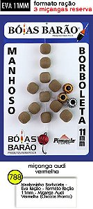 Manhoso Borboleta 11mm Cor Ração ( 4 Miçangas ) - Bóias Barão