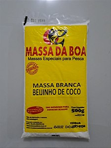 Massa Branca Beijinho de Coco 500 Gramas - Massa da Boa