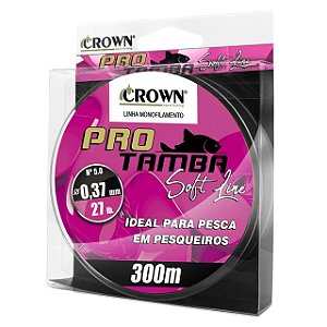 Linha Monofilamento Pro Tamba Soft Pink 300 Metros - Crown