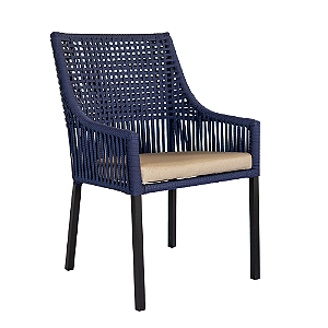 Poltrona Itália Azul e Bege