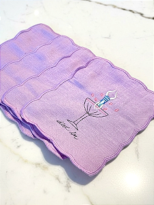 Kit Guardanapo Coquetel Dive in - Linho lilás