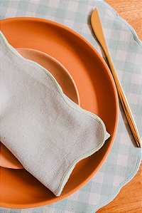 Guardanapo de Mesa Ondas Borda Verde