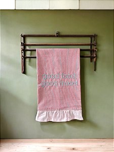 Pano de Copa Good Food Good Mood - Vermelha