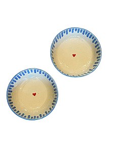 Dupla de Bowls Coração