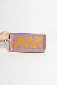 Bandeja de cerâmica - Collab Bruna Azem