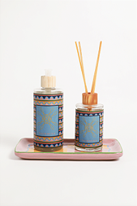 Kit Sabonete Líquido + Difusor + Bandeja de Cerâmica - Collab Bruna Azem