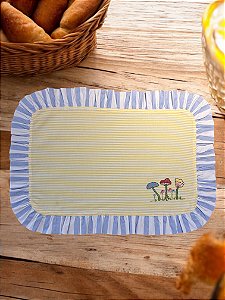 Jogo Americano Babado Cogumelos