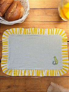 Jogo Americano Babado Onça