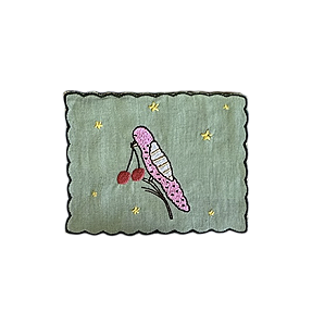 Kit Guardanapo de Coquetel Pássaros - Linho Verde