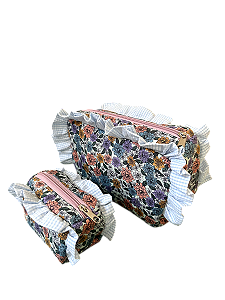 Dupla Necessaire Florzinhas - M e P