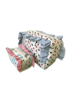 Dupla Necessaire Moranguinho Nuvem - M e P