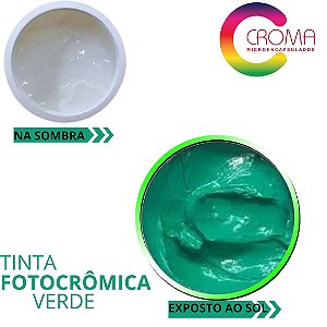 Tinta Fotocrômica/fotossensível - Muda de Cor no Sol / Verde