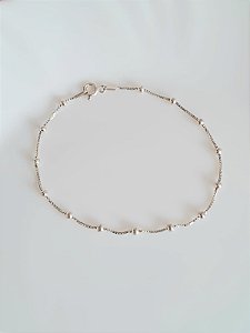 Pulseira prata bolinhas