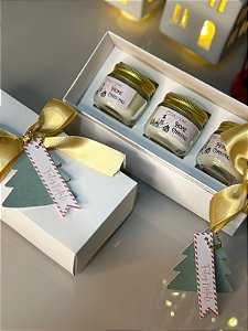 Kit mini velas + caixa presenteável