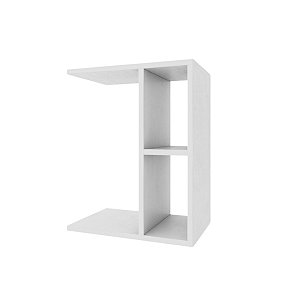 Mesa lateral centro para sala e quarto retangular U