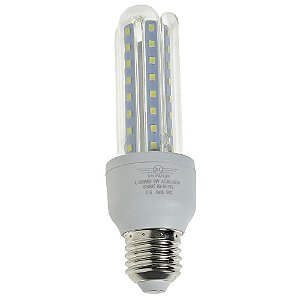 Lâmpada LED Milho 3U E27 9W Branco Quente | Inmetro