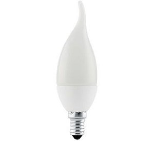 Lâmpada LED Vela Leitosa Chama E14 5w Bivolt Branco Quente | Inmetro