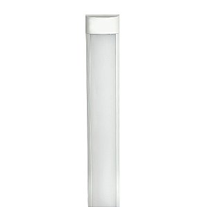 Tubular LED Sobrepor Completa 20W 60cm Branco Quente | Inmetro