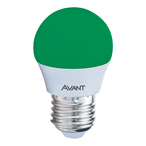 Lâmpada LED Bolinha E27 4w Verde| Inmetro