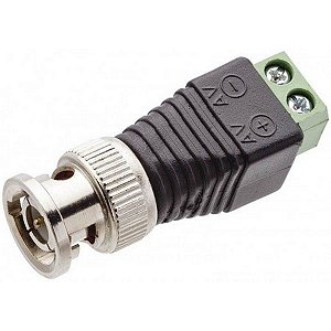 Plug Conector Borne BNC Macho Para Fita LED Cftv Câmera - Extra ou Reposição