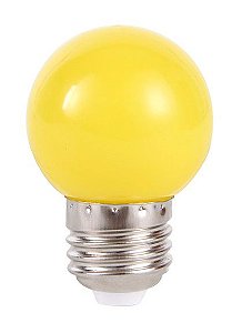 Lâmpada LED Bolinha 1w Amarela | Inmetro
