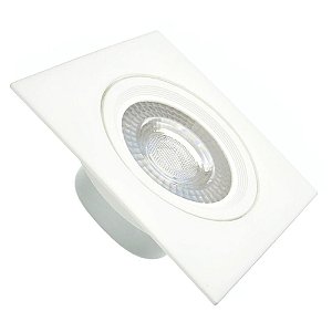 Spot LED SMD 6,5W Quadrado Branco Frio