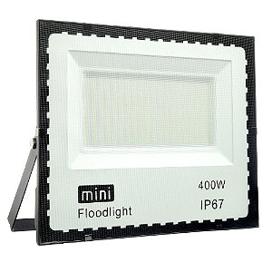 Mini Refletor Holofote LED SMD 400W Branco Frio IP67