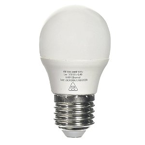 Lâmpada LED Bolinha E27 4w Branco Frio | Inmetro