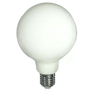 Lâmpada LED G95 4W Leitosa Branco Quente Filamento | Inmetro