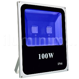 Refletor Holofote LED 100w Azul