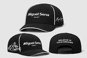 Boné Miguel Sena Kart Preto