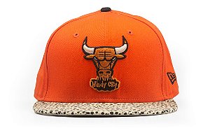 NEW ERA - Boné Chicago Bulls Safari "Laranja/Bege" -USADO-