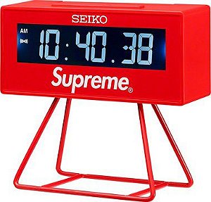 !SUPREME x SEIKO - Relógio Marathon Clock "Vermelho" -NOVO-