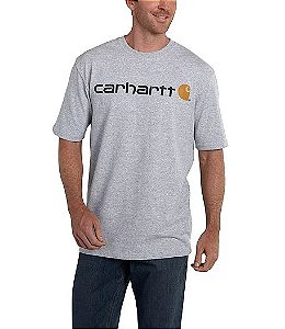 CARHARTT - Camiseta Logo Graphic Loose Fit "Cinza" -NOVO-